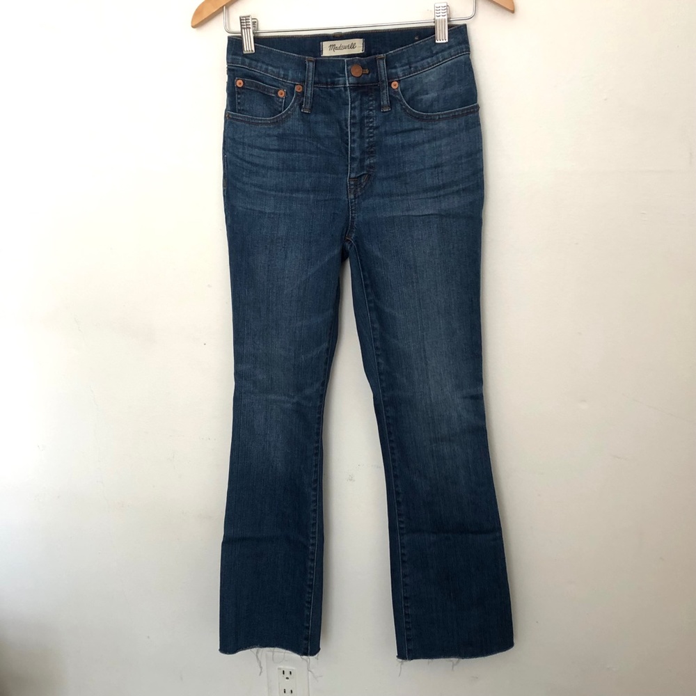 Madewell Women's Dark Blue Boot Cut Jeans